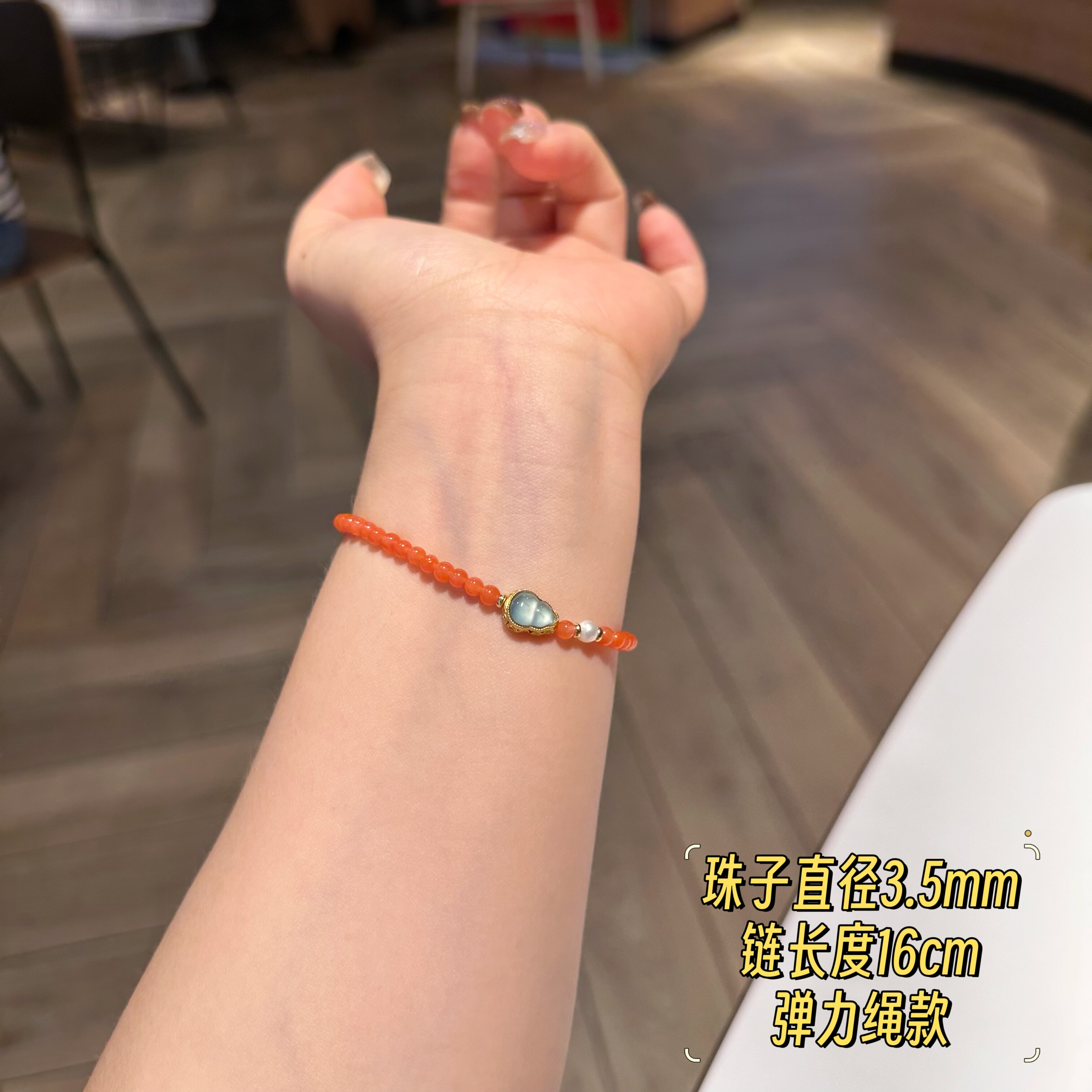 天然南红手串手饰红玛瑙手链复古简约精致冰种翡翠玉葫芦3923