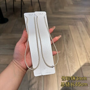 古丽古丽S925纯银项链女小众设计感高级轻奢气质百搭锁骨链06015