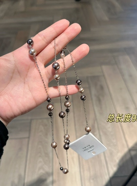 欧比雅比新款高级感时尚气质百搭精美项链女款锁骨链毛衣链25769