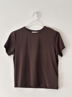 babaton 新款女装百搭时尚T恤短袖 咖色 绿色