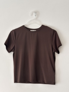 babaton 新款女装百搭时尚T恤短袖 咖色 绿色