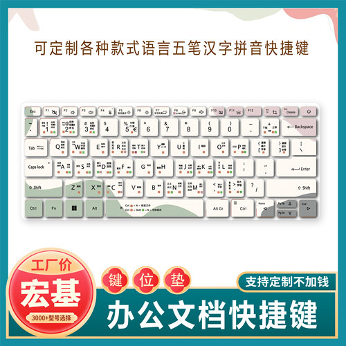 适用宏基碁非凡S3键盘膜N21C2笔记本电脑14寸设计画图快捷功能键