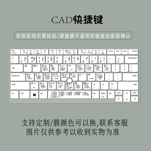 适用ThinkPad P14s 14英寸CAD绘图功能快捷键盘膜工作笔记本电脑