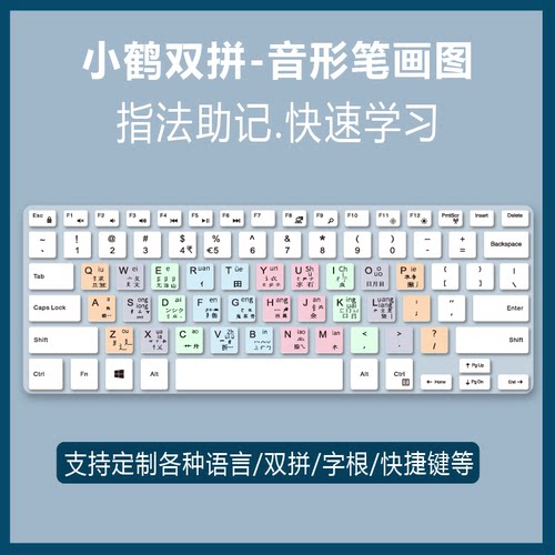 适用戴尔灵越燃7000 II 14-7472-R1625G笔记本键盘保护膜小鹤音形