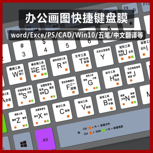 适用戴尔笔记本电脑灵越ins15-5000键盘膜5542 5570 5575办公快捷