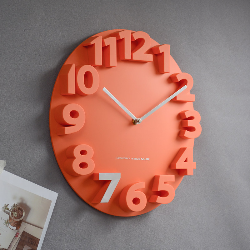 the republic of korea MJK clocks and watches Clock Wall clock a living room modern decorate Art Simplicity originality ultrathin Wall stickers 3d Stereo clockin the Home accessories , Home bell ornaments/Alarm Clock , Wall clock  category - from Buy2taobao.com to provide professional Taobao agent buy service