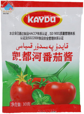 新疆凯都河番茄酱30g×10小袋炒菜用调味料独立包装KAYDU包邮