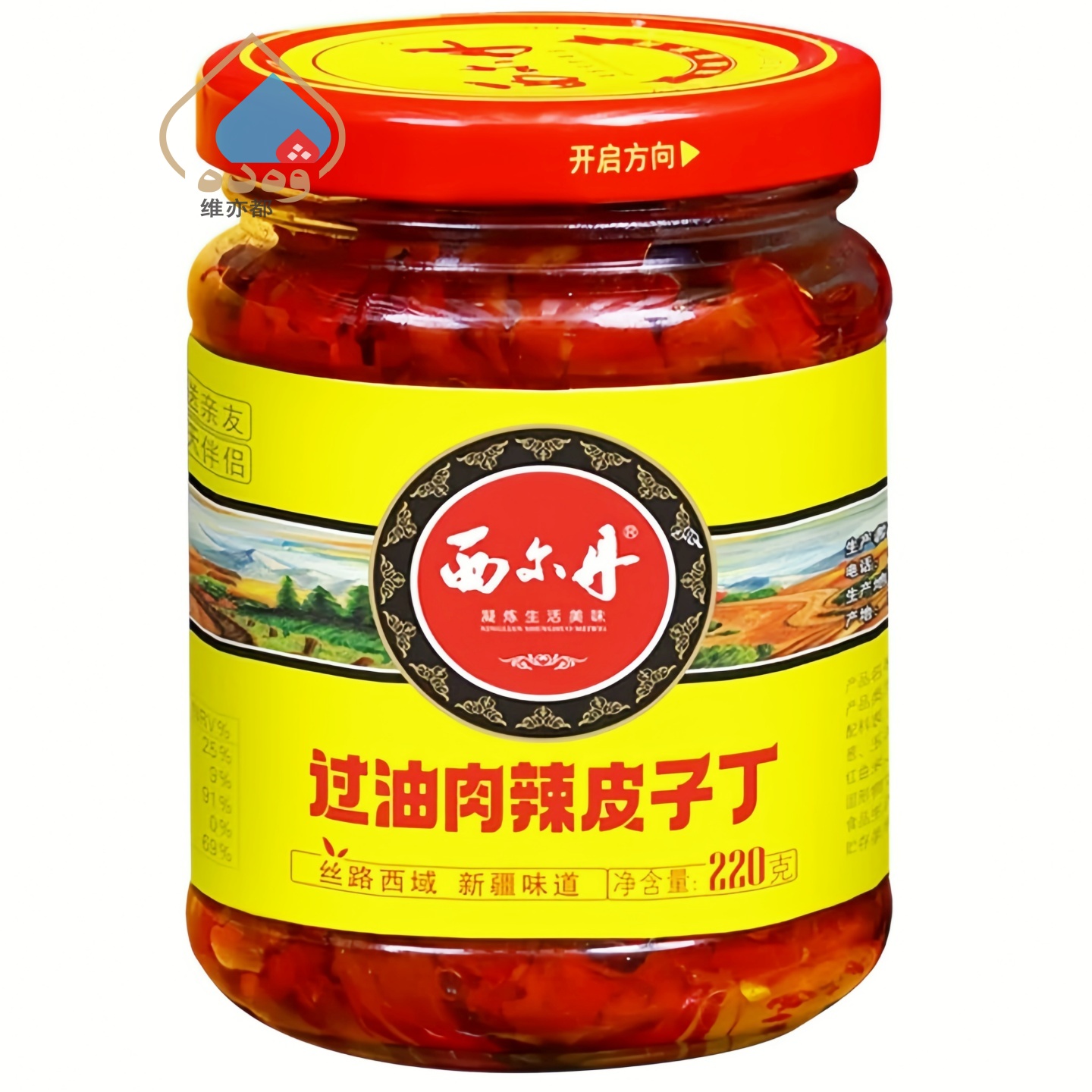 西尔丹过油肉辣皮子丁220g