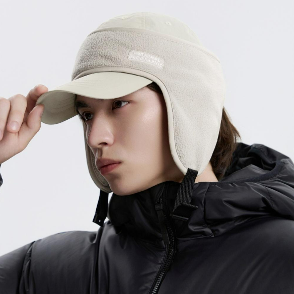 NATIONAL/国家地理 韩国代购直邮25秋冬男士棒球护耳帽N253AHA030