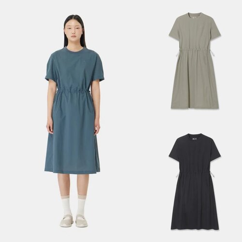 NEPA 韩国代购直邮 26夏女士户外舒适凉感防晒透气圆领短袖连衣裙