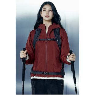 K2韩国代购26秋秀智同款户外休闲GTX防风防水连帽冲锋衣夹克外套