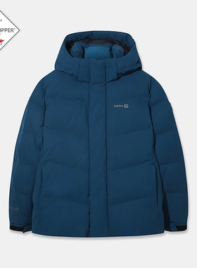 NEPA 韩国代购直邮25秋男士户外防风可拆卸连帽鹅绒羽绒服7L72023