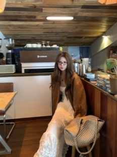 YI LANN2025韩系女秋季翻领廓型夹克皮衣复古麂皮金智妮同款外套