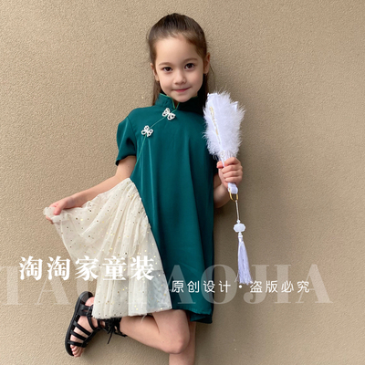 其他女童旗袍裙中式洋气连衣裙