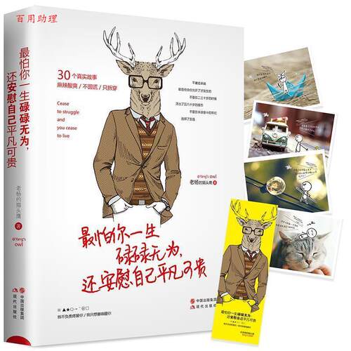 【48小时内发货】  怕你一生碌碌无为，还安慰自己平凡可贵 老杨的猫头鹰 现代出版社 9787514352399