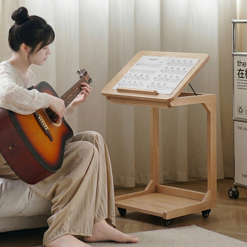 吉他谱架家用可移动全实木曲谱琴架乐谱架架子鼓古筝小提琴歌谱台