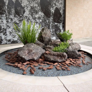 仿真pu松脂岩石大石头庭院楼梯石块假石头造景装 饰园林假山景观石