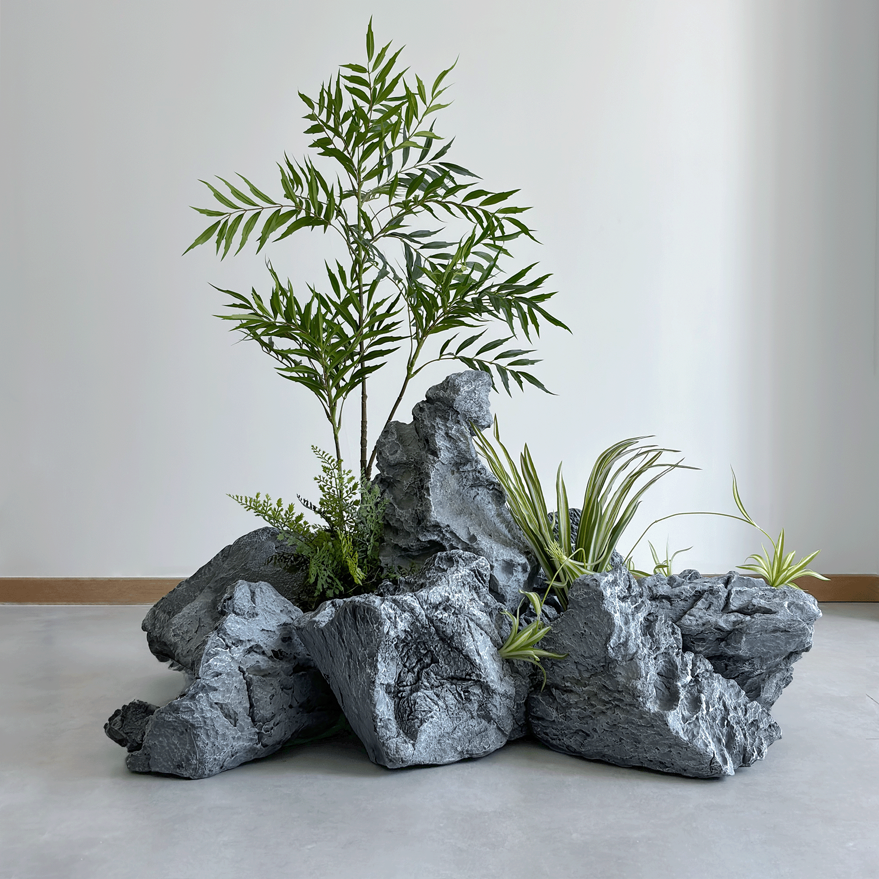 仿真青龙石园林石庭院造景搭配