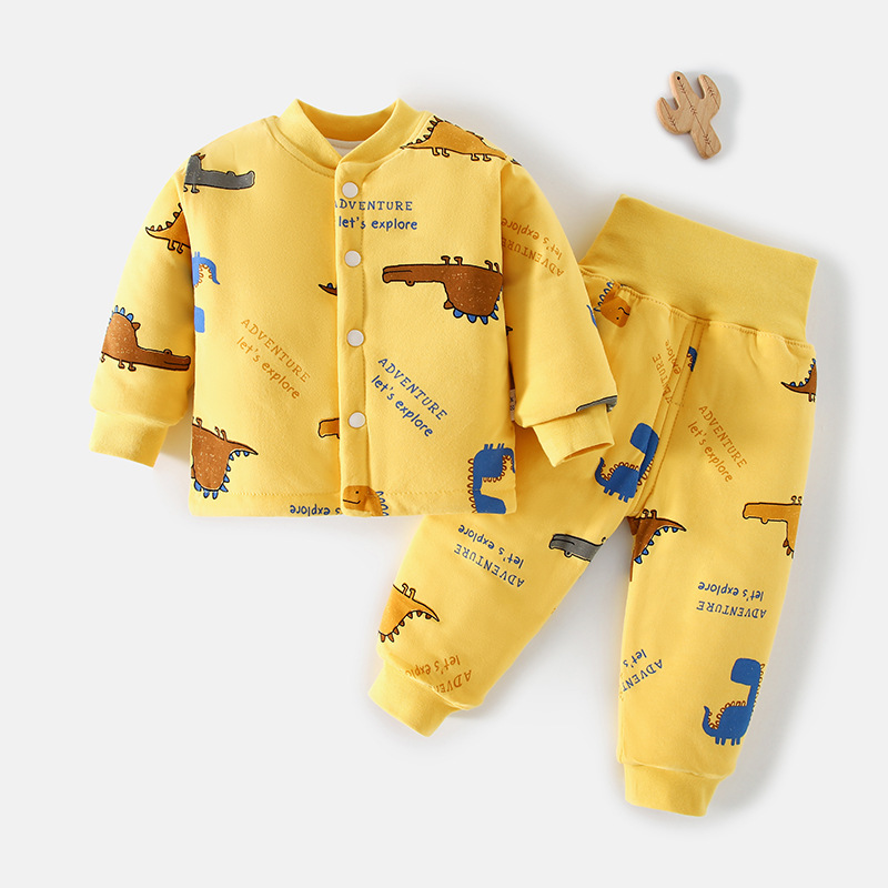 宝宝秋冬120克夹棉棉袄棉衣高腰棉外套手工棉花衣加厚儿童纯棉套