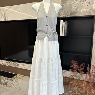 一忘皆空 坠入仲夏'朦胧绽放裙裤阔腿休闲裤女夏季设计感微透长裤