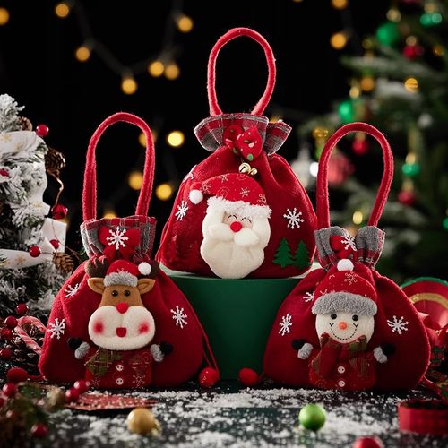 圣诞节快乐礼包袋儿童手提幼儿园