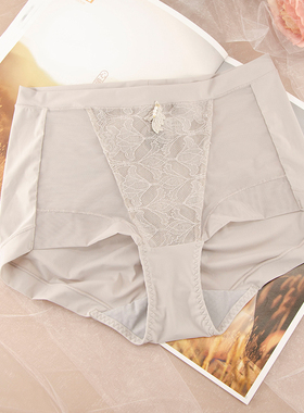 绯格贝缇蕾丝中腰女士内裤F14026P透气包臀短裤14026 14027配套）