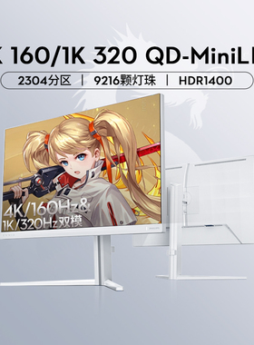 飞利浦EVNIA弈威27英寸4K160hz双模显示器MiniLED屏幕27M2N6801M