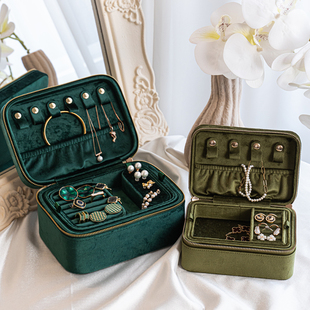 黄金存放盒放小型珠宝耳环便携首饰收纳盒高档精致2025新款饰品盒