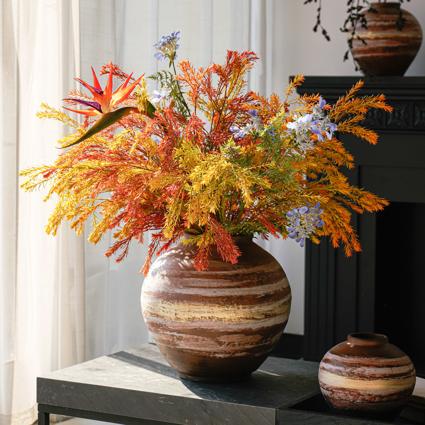 中式复古手工粗陶罐花瓶插花器酒店民宿客厅装饰品摆件仿古土陶,家居饰品,花瓶,淘宝优惠券,粉丝福利购,淘宝优惠卷