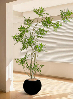 大型仿真绿植造景盆栽景观十大功劳禅意橱窗假树仿生植物盆景摆件