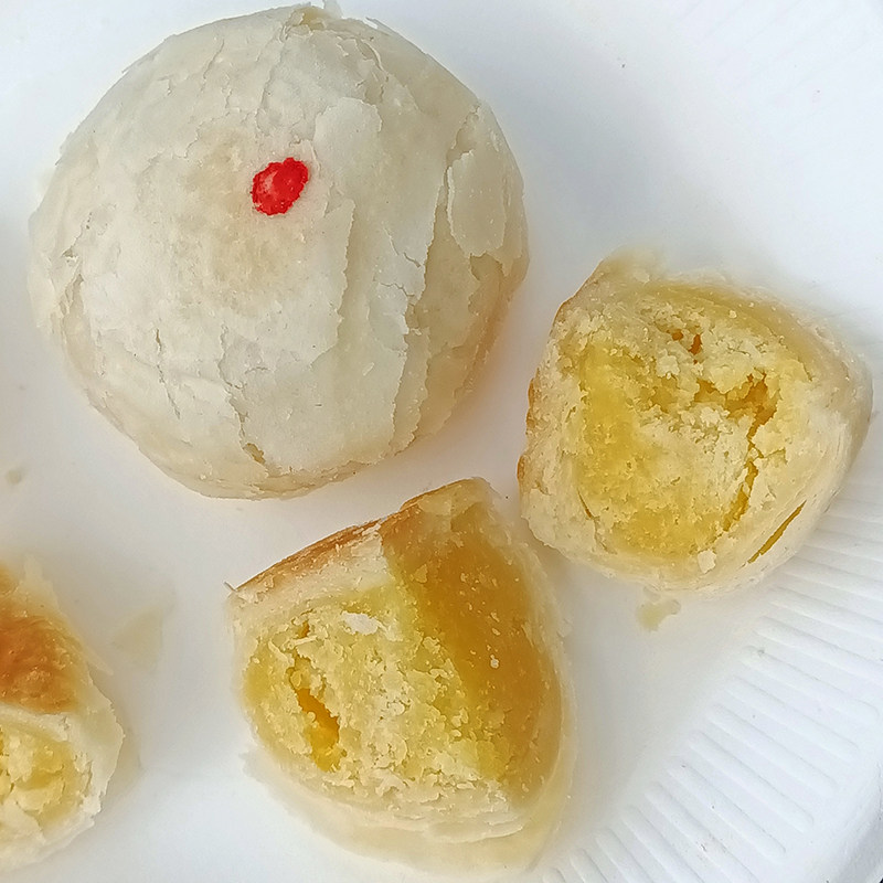 中秋月饼礼品台式特产绿豆饼传统现做手作糕点古早绿豆椪点心零食