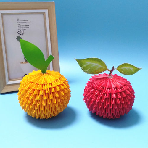 苹安果圣诞节三角插制作DIY折纸