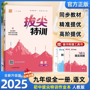 2025通城学典拔尖特训九年级全一册语文 初中生初三9年级上册同步练习册课时特训一课一练分层递进挑战尖子生题库学案作业