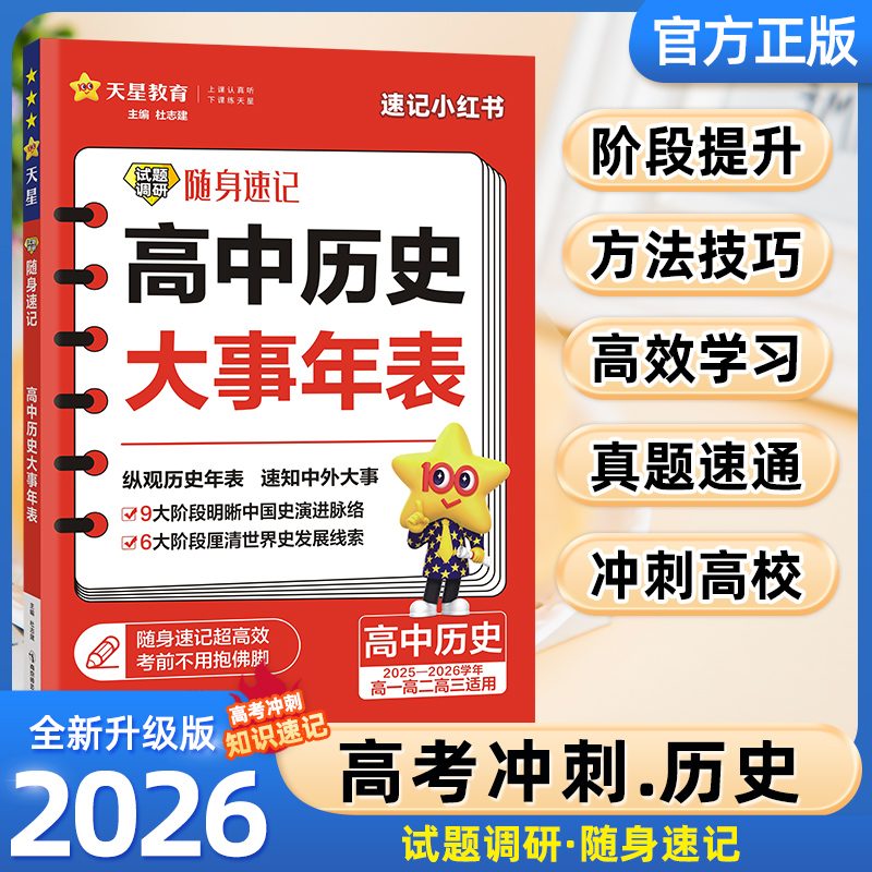 2025天星高中历史大事年表