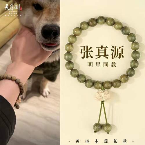 法隐佛珠张真源原创绿檀木手串女款森系学生绕指柔张真源同款手链