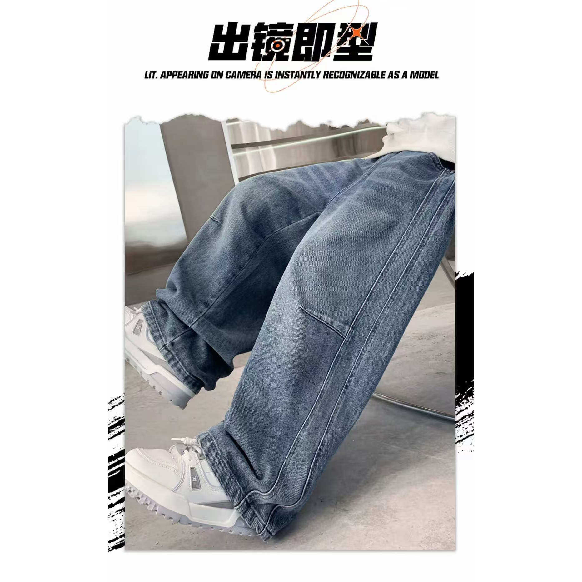 春秋款牛仔裤潮流时尚洋气大气宽松百搭直筒文艺,童装/婴儿装/亲子装,儿童牛仔裤,淘宝优惠券,粉丝福利购,淘宝优惠卷