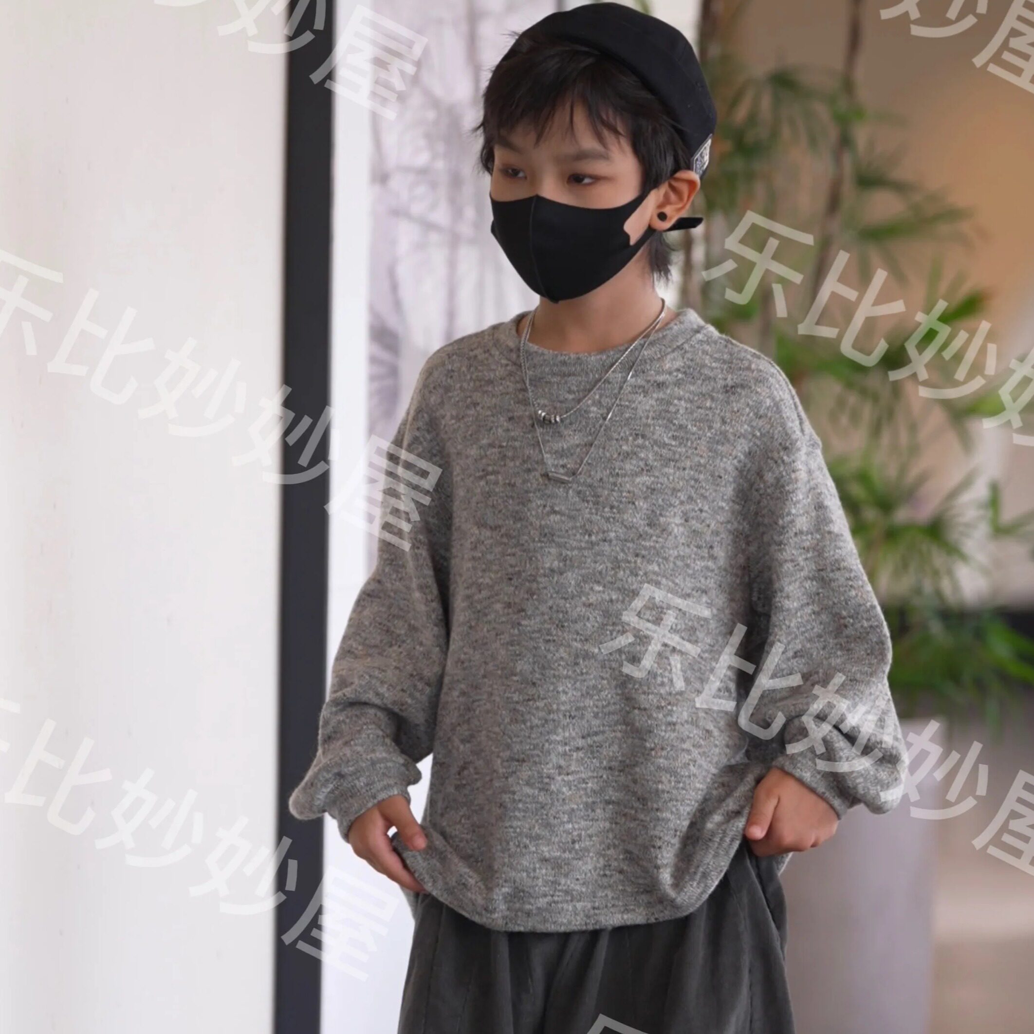 【刘刘妈】儿童秋季韩版毛衣宽松百搭休闲长袖T恤上衣