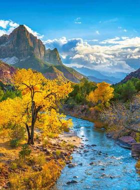 castorland进口拼图3000片曦安湖之秋