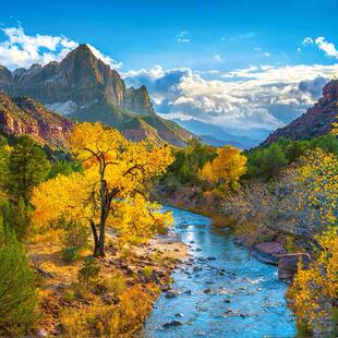 castorland进口拼图3000片曦安湖之秋