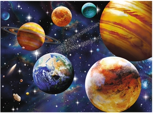 清仓 太阳系宇宙天文进口儿童拼图100片ravensburger大片