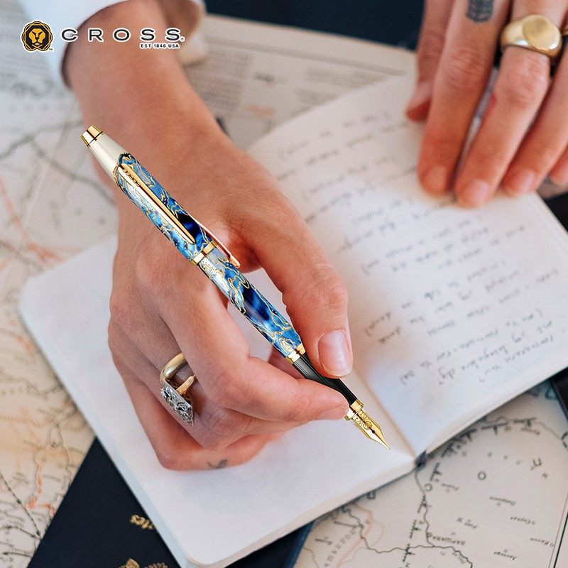 美国高仕cross旅行者系列Wanderlust 钢笔练字书法礼物铱金墨水笔
