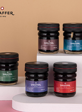正品犀飞利/Sheaffer复刻复古果酱瓶彩色染料不伤笔钢笔墨水 30ml