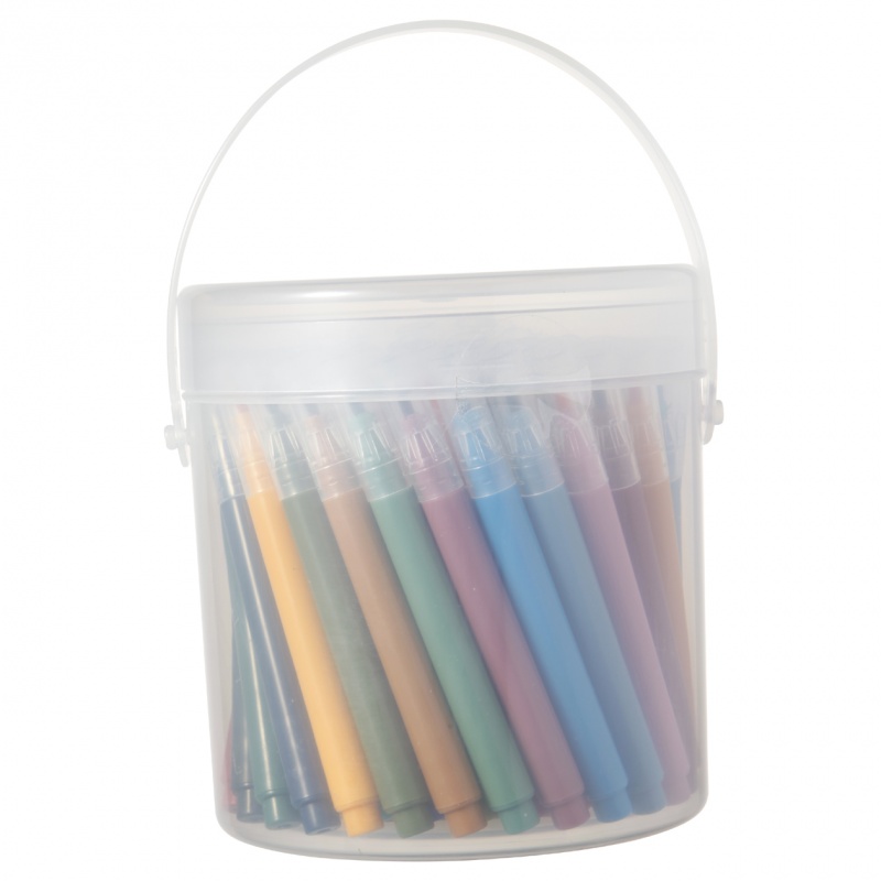 包邮日本无印良品 MUJI 水性彩色笔套装 学生文具 70色水彩笔套装