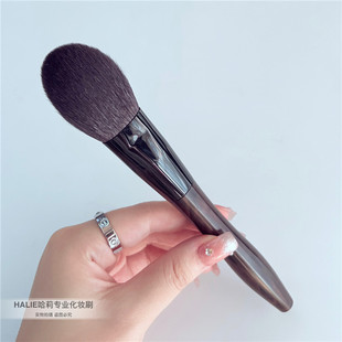 黑檀木羊毛大号扁头散粉刷粉饼刷细光锋羊毛化妆刷超软真毛定妆刷