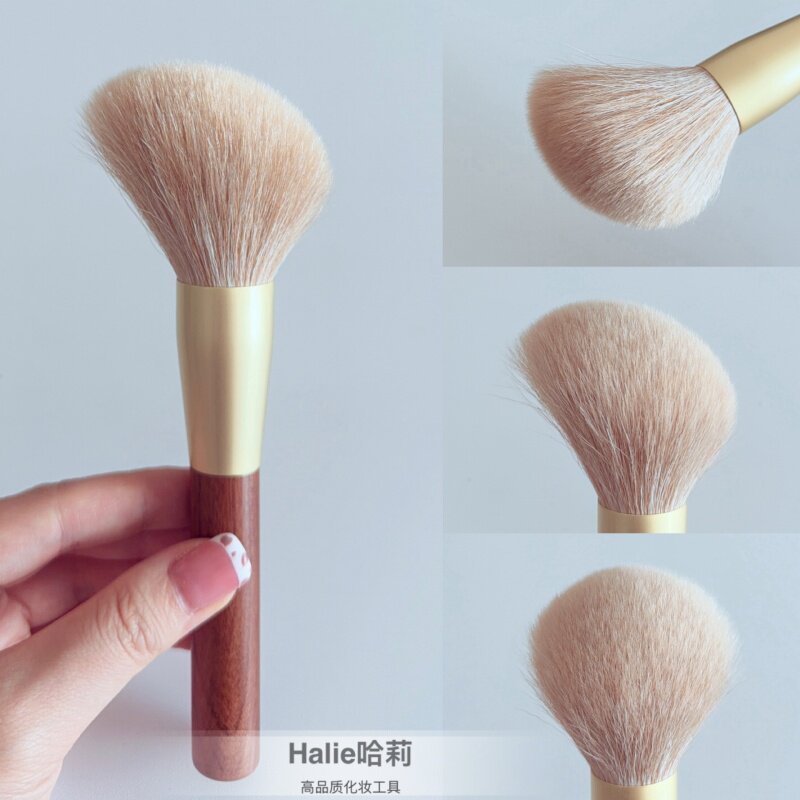 云朵般柔软大号斜坡散粉刷赤狐混羊毛蜜粉刷蓬松柔软定妆刷化妆刷