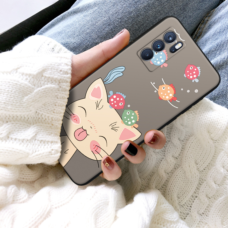 浮雕猫遛球opporeno6pro手机壳reno5por十5g新款4se新品reon3女款2021年65g全包5k外壳oppo男0PPO潮0PP0套opp