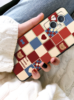 浮雕格子适用OPPOA95手机壳a96 5G新款oρpoa93s女0pp0α91 a92s啊潮oppoa55 opooa53防摔appoa56