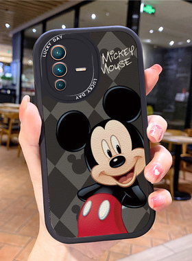 米奇小羊皮适用vivos15e手机壳女新款vivoS15e全包vovis防摔vivis套viv0步步高vivs米奇vos网红evivos12pro