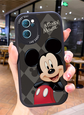 米奇小羊皮适用oppoK9手机壳K9S新款5G防摔套opok新品0pp0opp0ppoK5潮牌opK3网红oopoK1外壳poopK女opooK男