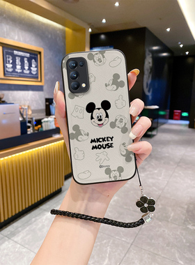适用opporeno10pro手机壳0pponeno9opp0ren08女款oρponeno5潮oppr rone4挂绳opoor10rene7se新款opρorneo6